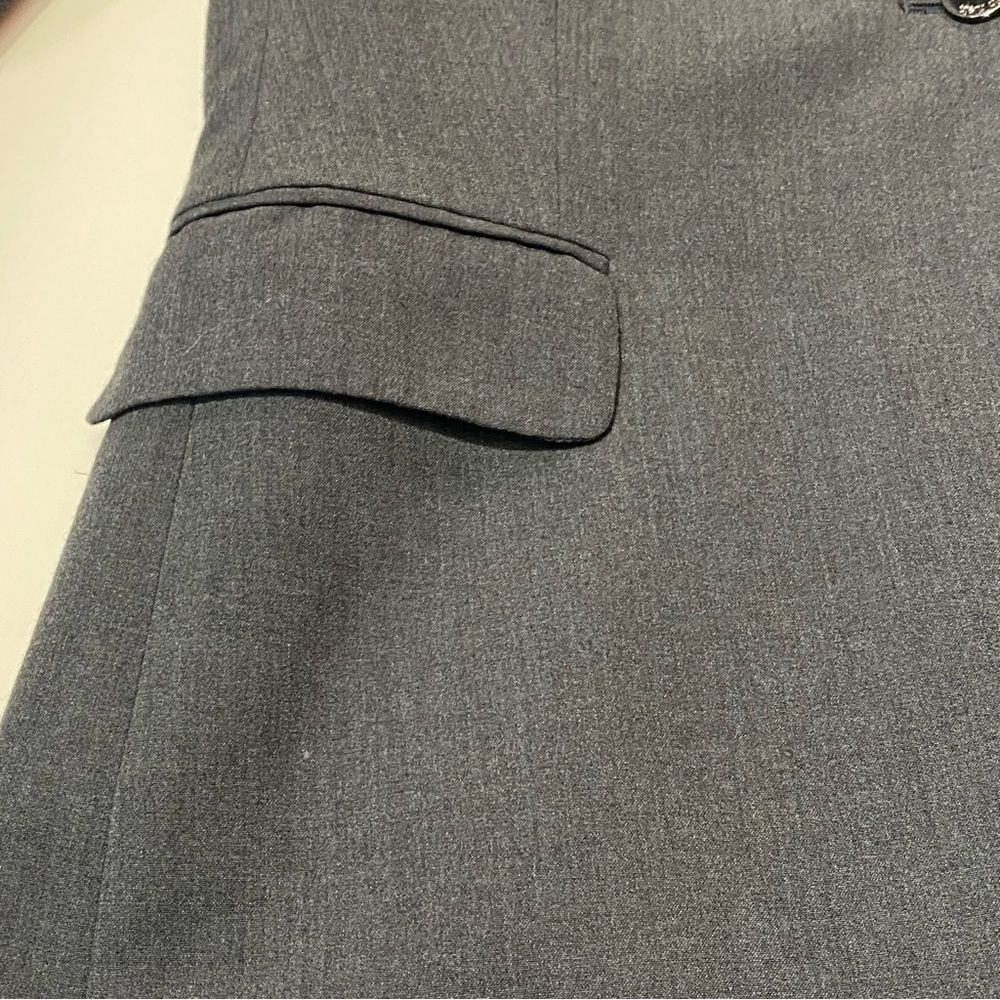 Calvin Klein Single Button Double Lapel Gray Sing… - image 8